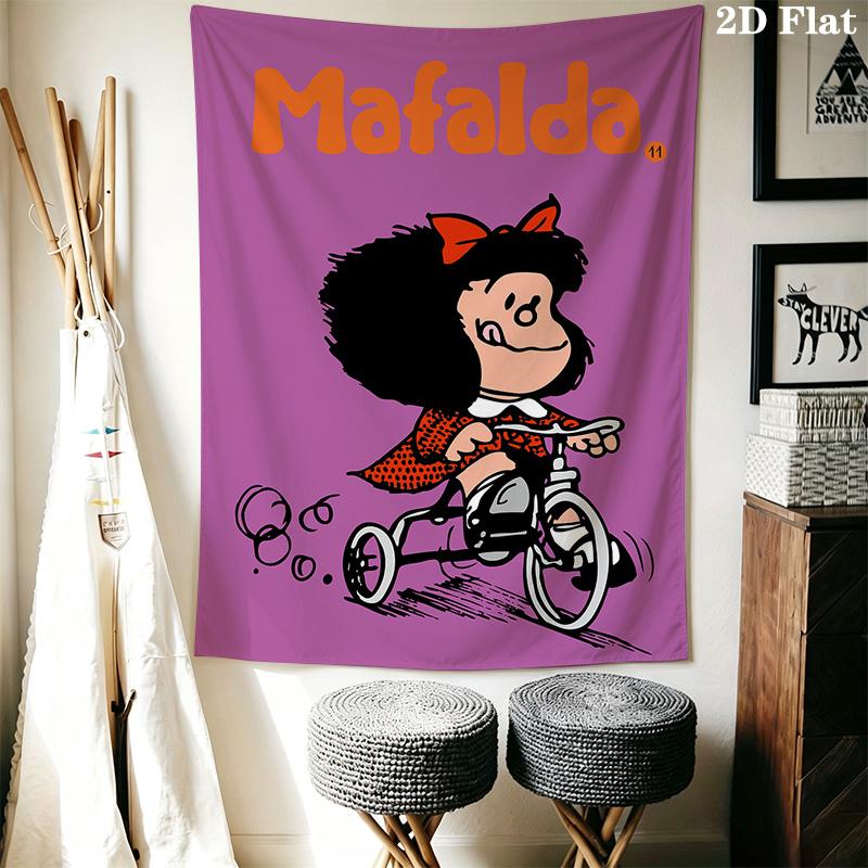 Mafalda Pattern Home Decor Tapestry, Wall Hanging, Decorative RV Wall Cloth.ZGT0914066
