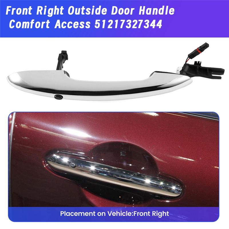ABLZ-New Front Right Outside Door Handle Comfort Access 51217327344 For Mini Cooper Clubman F54 F55 F56 F57 Handle