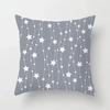 Gray Geometric Printing Sofa Cushion Cover Pillowcase Home Decor Party Car Bedding