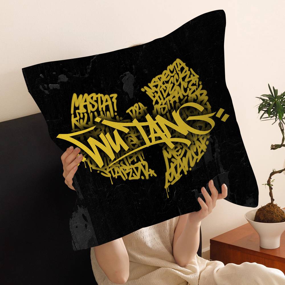 Group WWu Tang Hip Hop Cushion Cover Pillowcase Upholstery Sofa Throw Pillow Home Decor Pillowcas