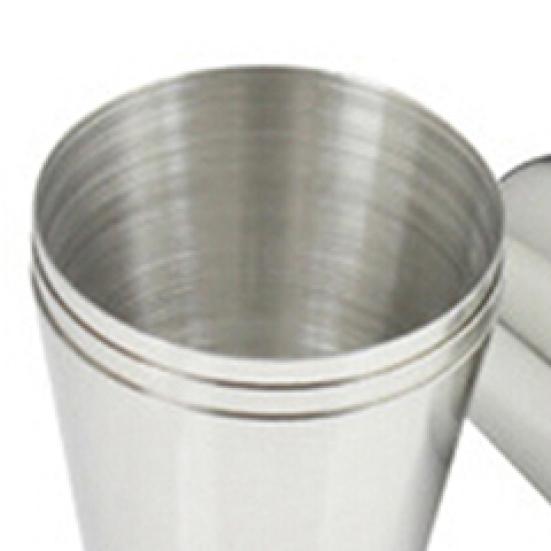 Outdoor Camping Wandern Polierter Edelstahl Whiskey Likör Becher für Flachmann