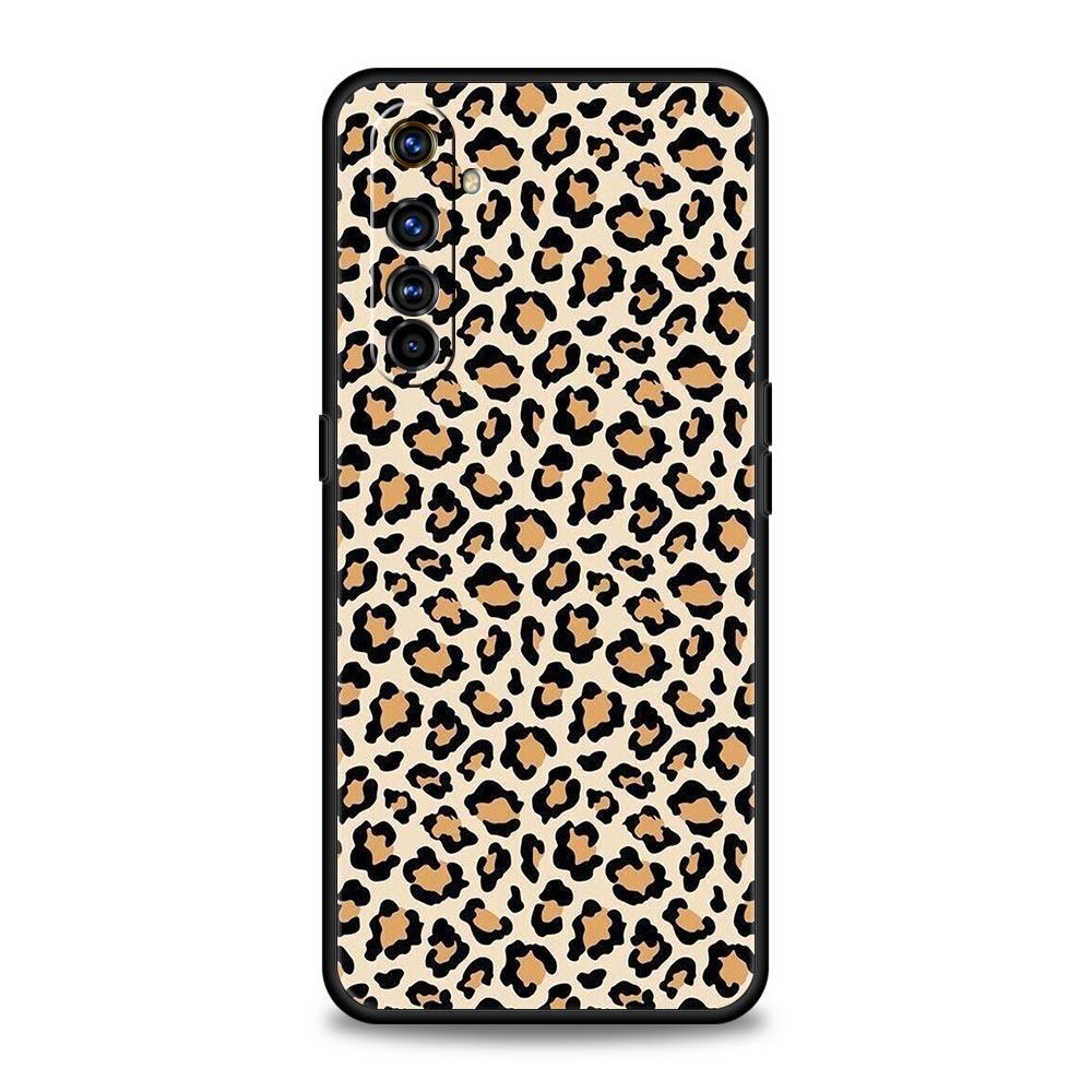 Leopard Cheetah Print Phone Case For Realme 12 11 10 9 8 5G 7 6 GT5 GT3 GT2 Pro Plus C21 C11 C25 C35 GT Neo 2 3 3T 5 Soft Cover