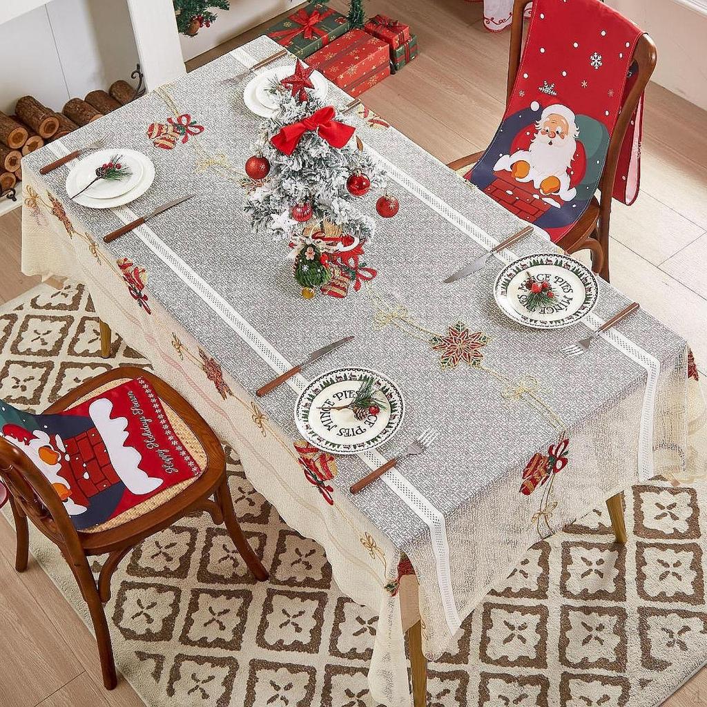 Christmas Tablecloth Table Covers Creative Decorative Xmas Decoration Cloth