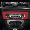 Adesivo de Console Central em Camurça para Renault Fluence Megane 3 RS 2009-2015 Volante à Esquerda Volante à Direita Decalque de Interior