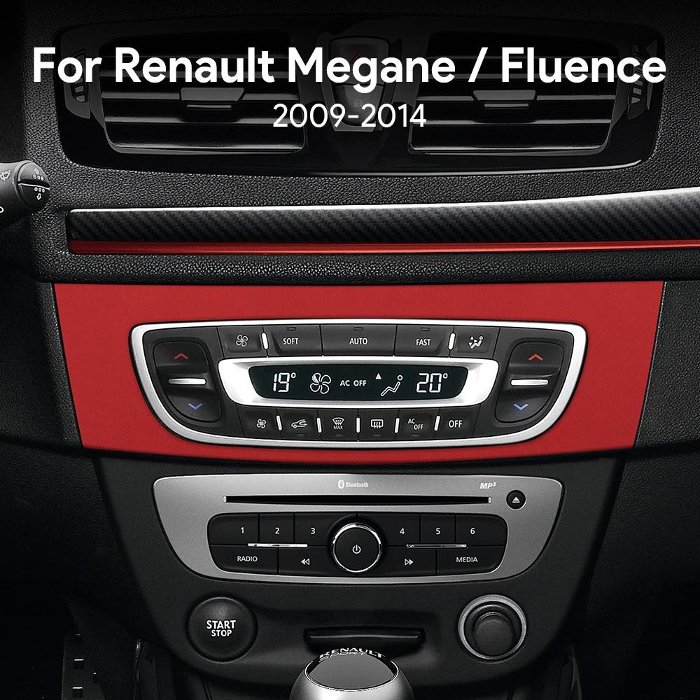 Top Suede Trim LHD RHD Sticker For Renault Fluence Megane 3 RS 2009 2010 2011 2012 2013 2014 2015 Car Central Control CD