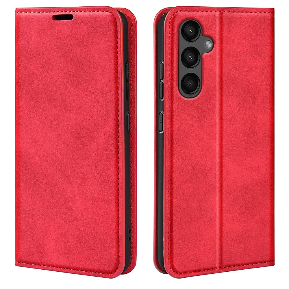 For Samsung Galaxy A15 5G Phone Case PU Leather Wallet Stand Skin-touch Mobile Phone Cover