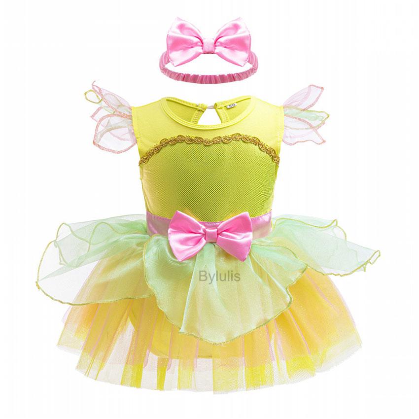 Fantasia Romper Anna Sofia Tutu Dress Headband Princess Aurora Alice Clothes Dress Halloween Party Costumes Outfit