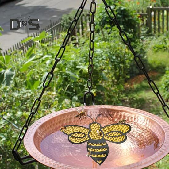 Bee Water Station Floating Pollinator Island Bee Drinking Station Honeycomb Design Floating Bee Island for Feeding Garden Wild Pollinators