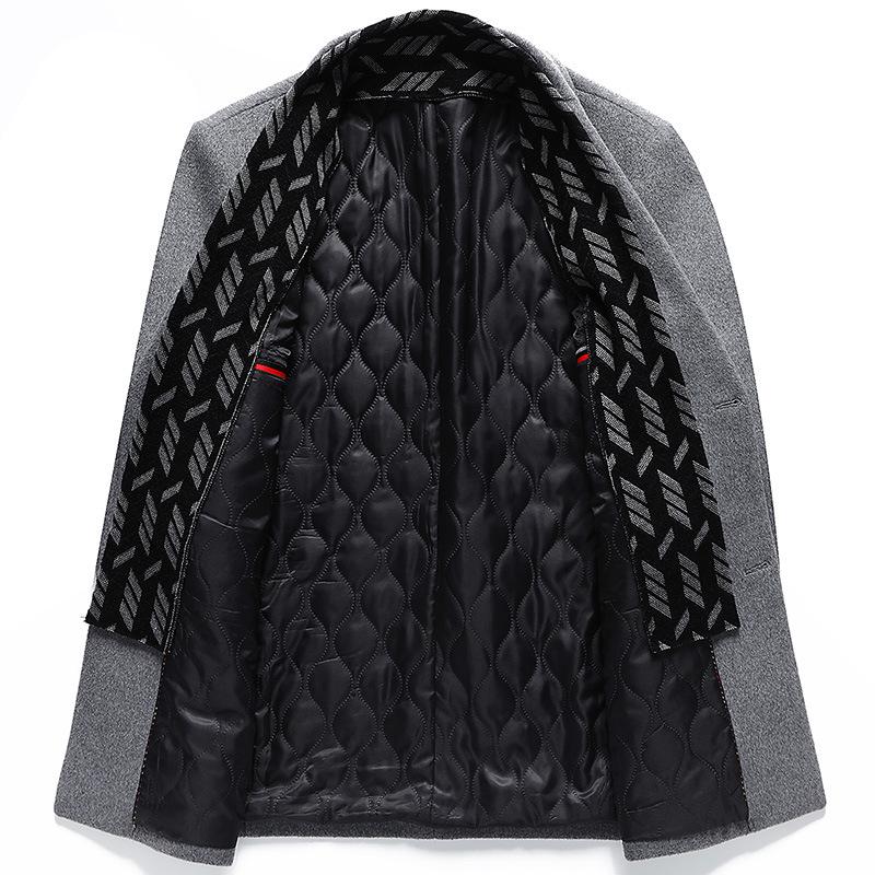 Новое осенне-зимнее модное вязаное пальто в стиле шарфа из хлопка и утолщенной шерсти — фото 5