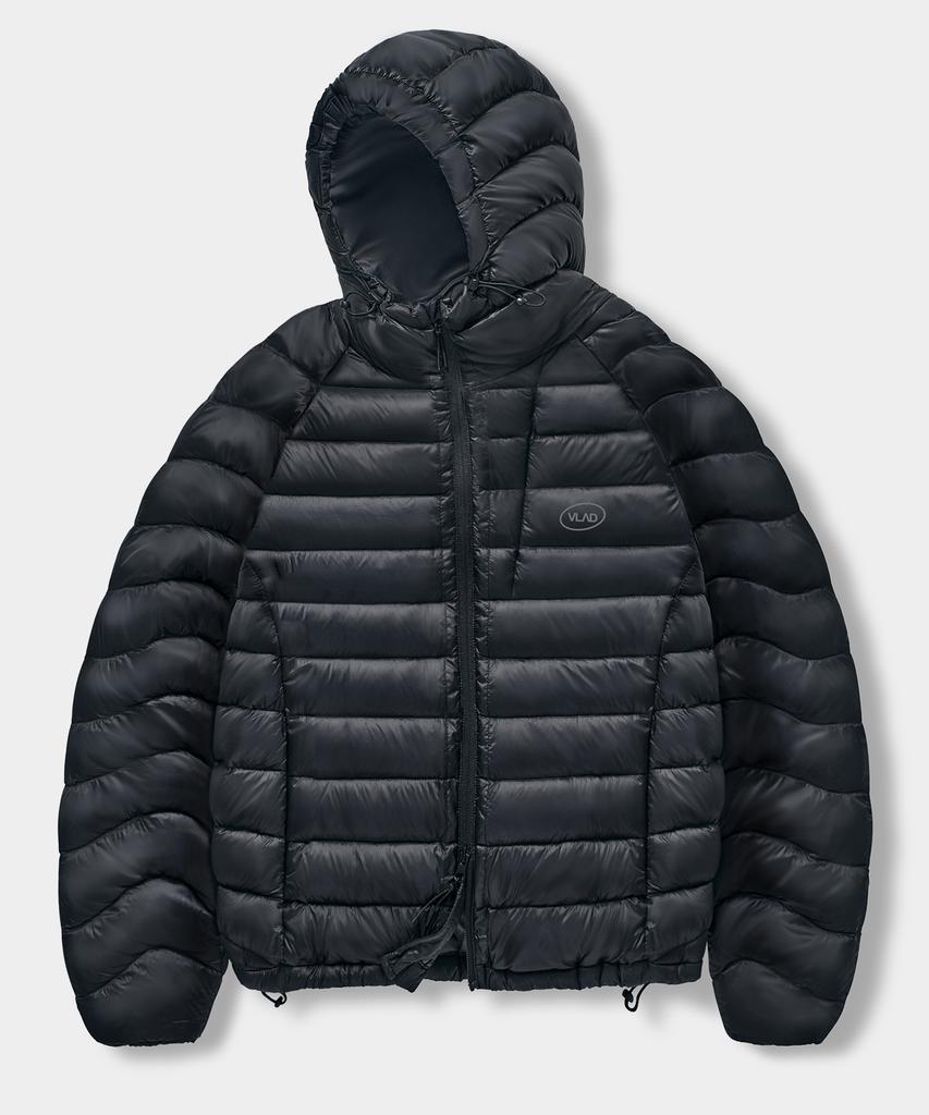 Dimitri Black Vlad Light Shell Lightweight Down Jacket_Hooded Black