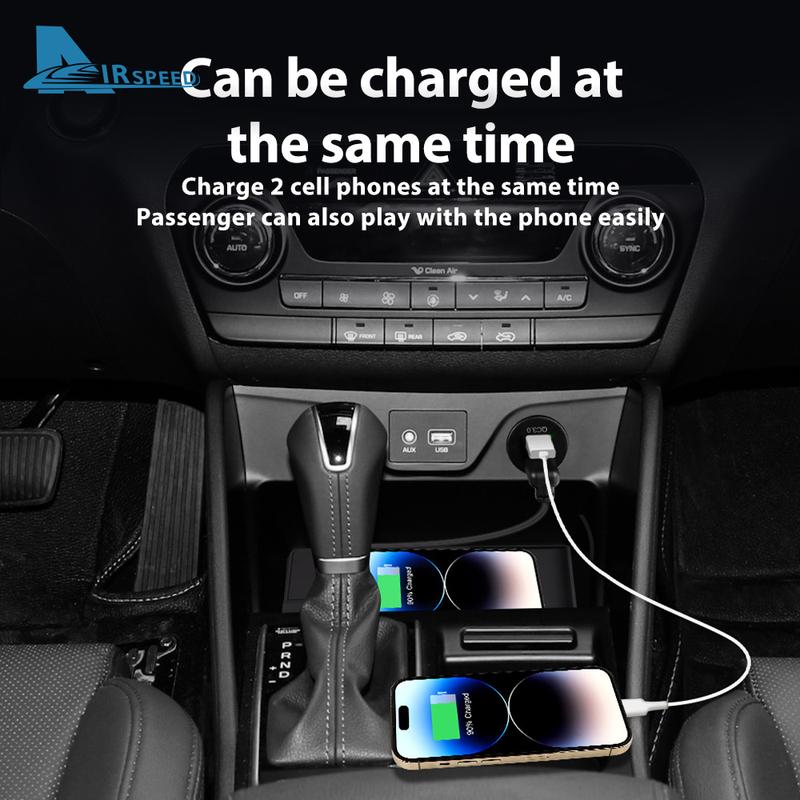 15W Schnelllade Auto Kabelloses Board Für Hyundai Tucson 2022 2023 Dekoration Telefon Schnelllade Halter Zubehör