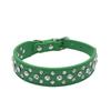 Adjustable Rhinestone Studded PU Leather Dog Collar for Small Medium Large Dogs Cats Anti-Bite Pet Neck Ring Pet Supplies