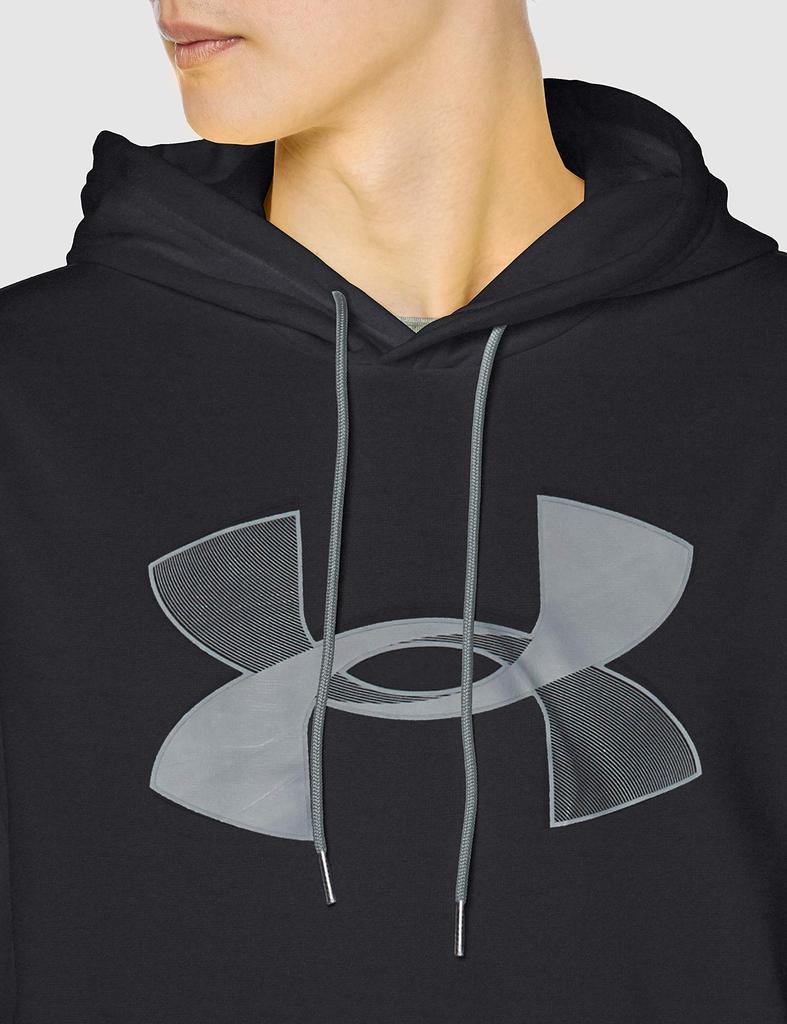Under Armour UA Armour Fleece Big Logo Size Small To Japanese Size Hoodie, Men's, 001, Japan, (equivalent S)