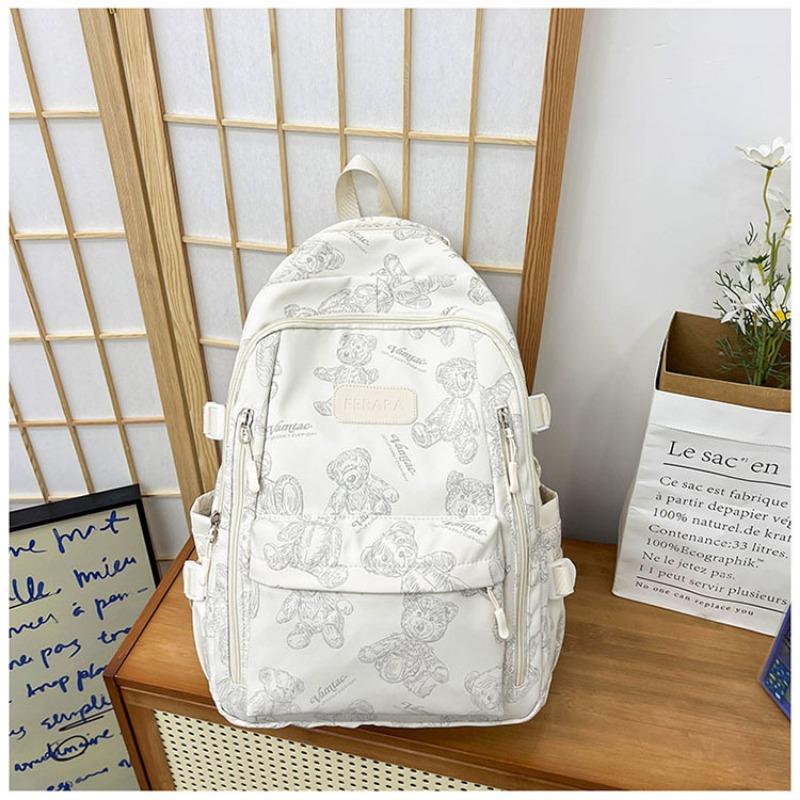 Der neue Schulranzen ist hochwertig, frisch und süß, niedlicher Bärenrucksack, leichter und großvolumiger Rucksack für Junior- und Highschool-Schüler.