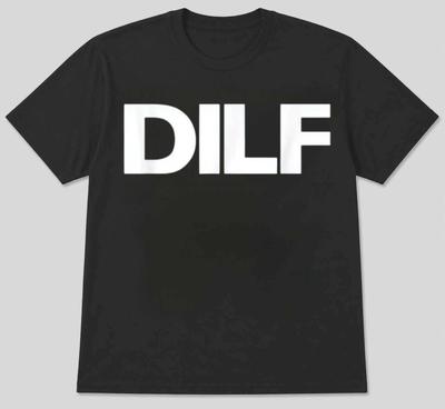 T-shirt Unisexe Imprimé Graphique Parodie DILF Drôle Texte Gras S M L XL 2 3 4 XL