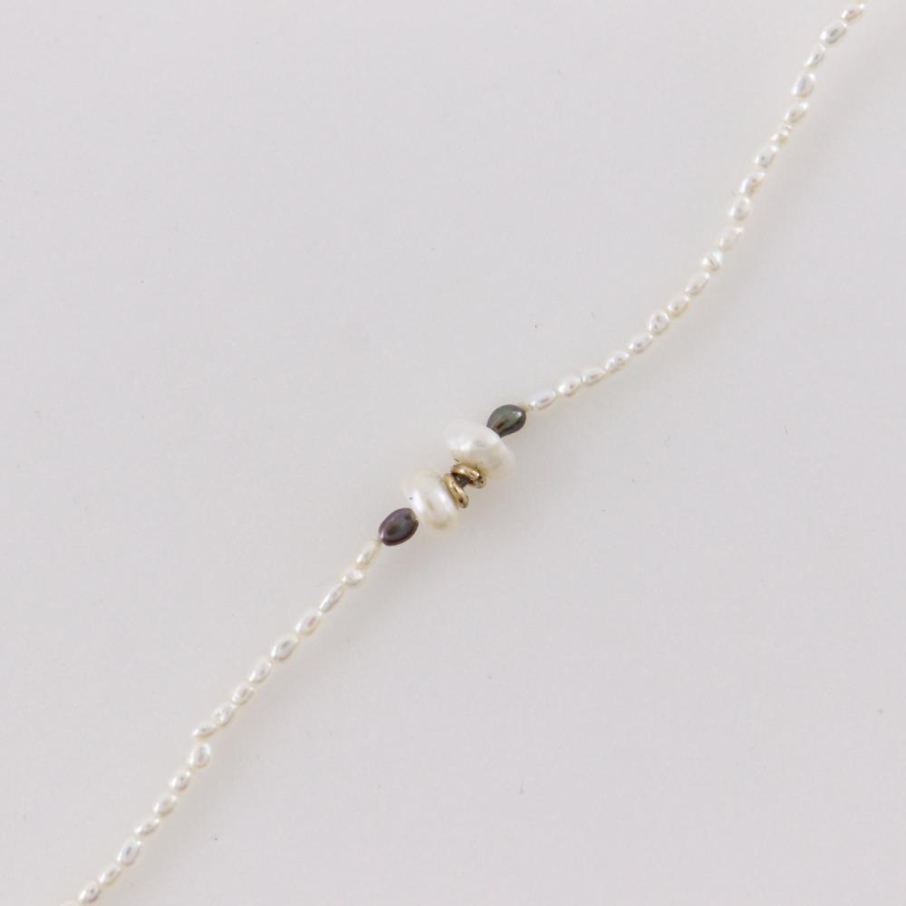 Baby Pearl Necklace Long K18 Yellow gold/Pearl 6.0g Women Used