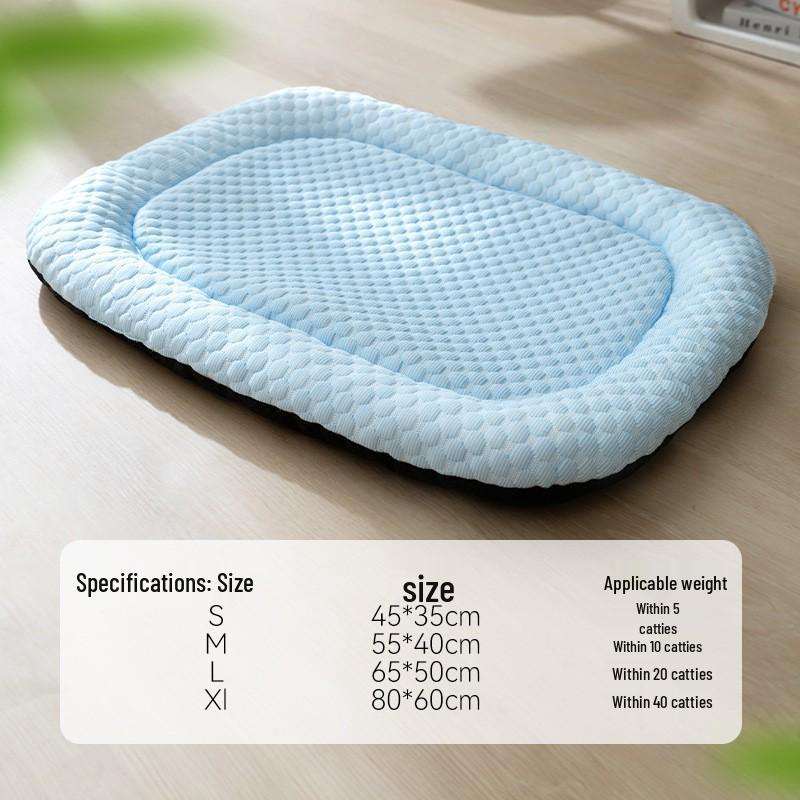 Breathable Removable Dog & Cat Nest: Latex Cushion Sofa Bed, Small Pet Sleeping Pad, Spring/Summer-Ready.