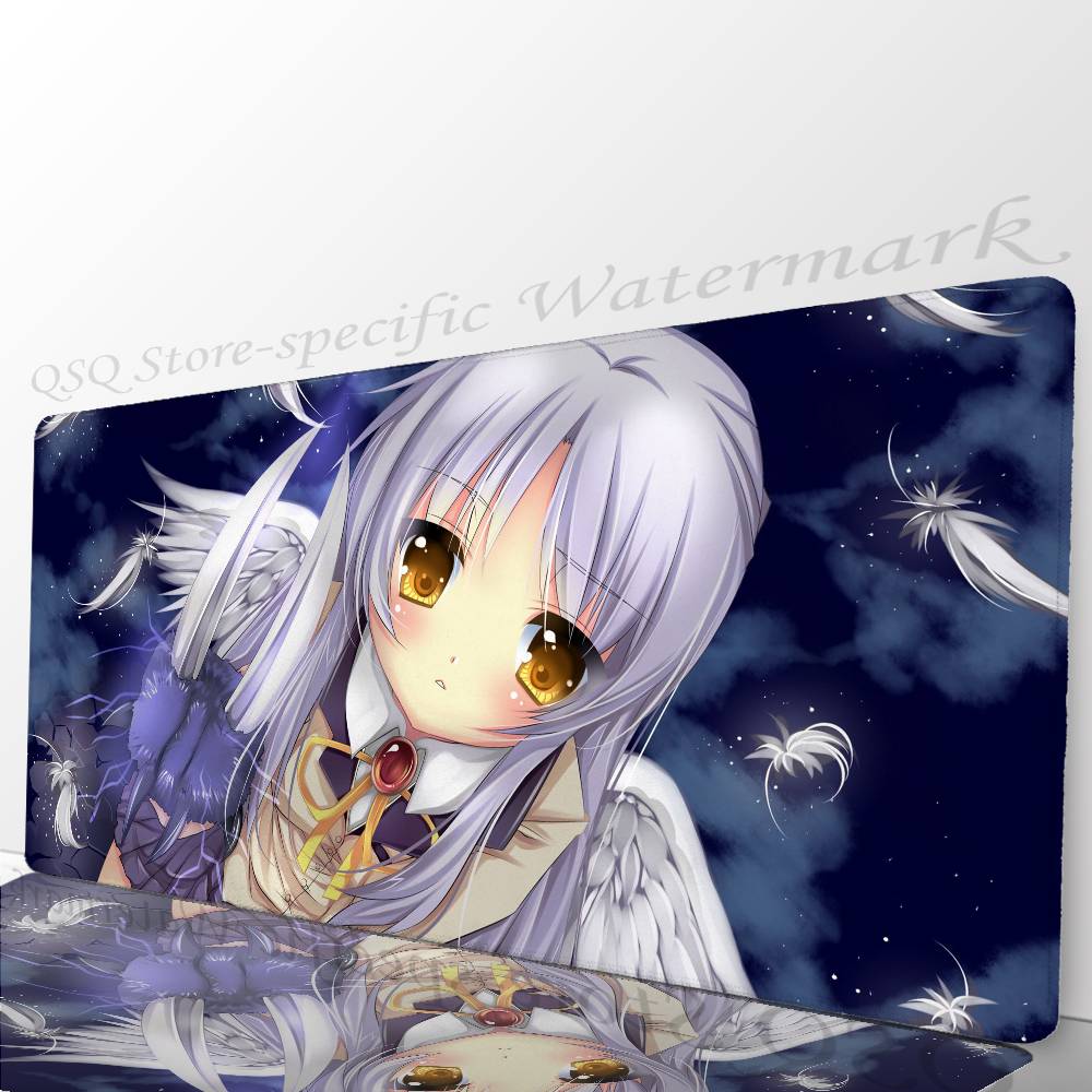 Tachibana Kanade Anime A-Angel Beats Mousepad Mouse Mat Desk Mat With Pad Gaming Accessories Prime Gaming XXL Keyboard Pad Pad