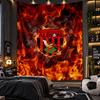Wall Hanging Tapestry West Bromwich Albion Football Print Cloth for Living Room Bedroom Home Decor