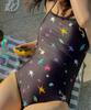 Beulluaenbeli Sponge One-Piece Swimsuit Shooting Star (Black)