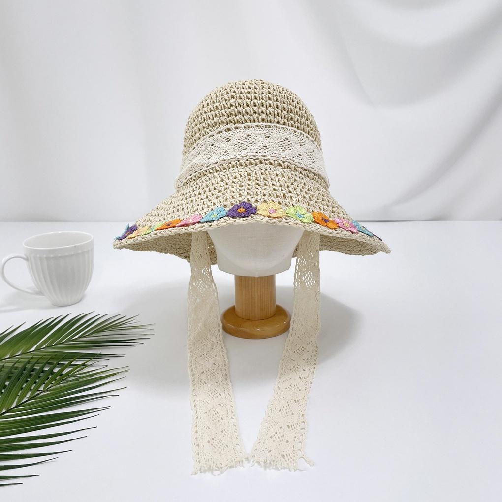 Women's and Men's Couple Daily Flower Straw Hat