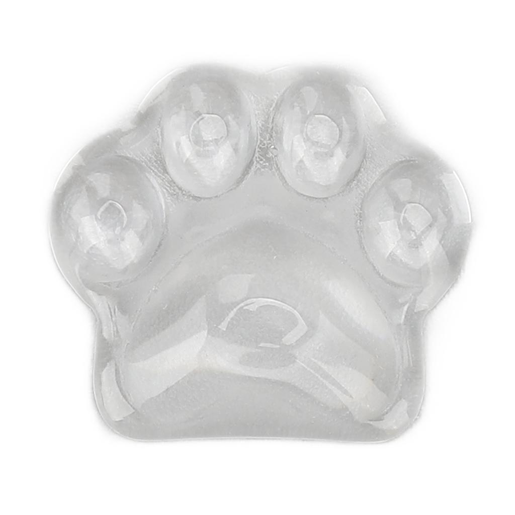 50pcs Nail Art Color Display Card Transparent Glass Cartoon Cat Paw Shaped Nail Polish Color Card