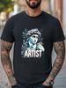 Artist Statue Art Graphic Unisex T-Shirt Women Men Trendy Tee Casual T-shirt Unisex T-Shirt