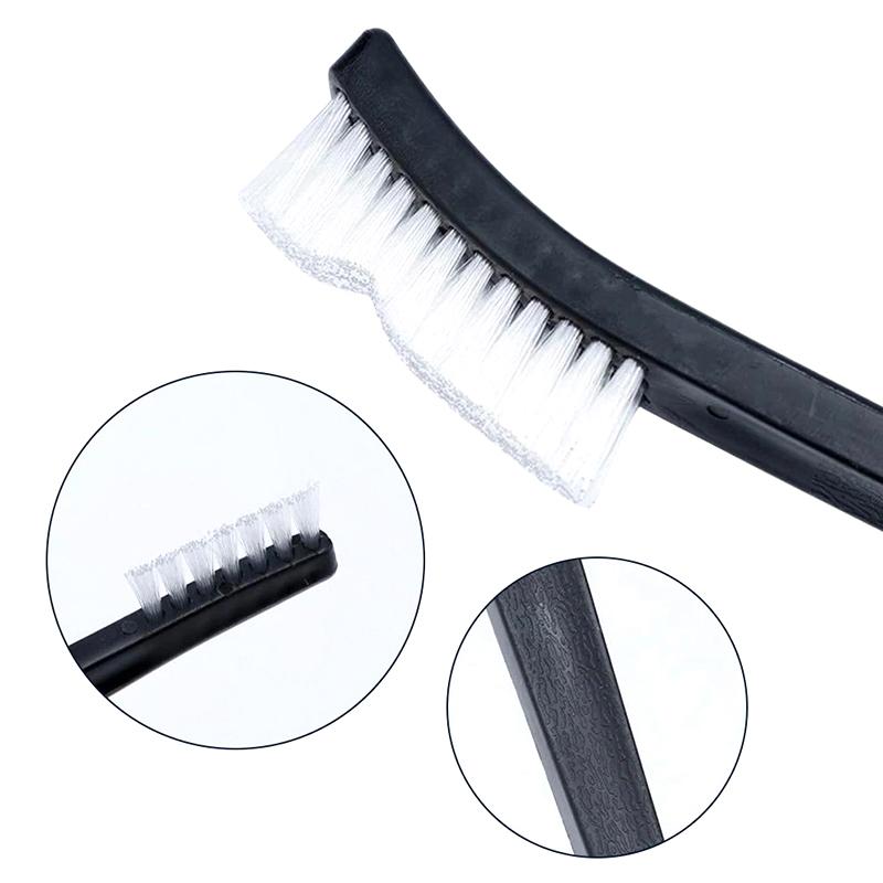 3/4/7Pcs Dual Head Wire Brush Set Steel Metal Brass Nylon Car Cleaning Polishing Rust Brush Cleaning Brush Tool Window Cleaner