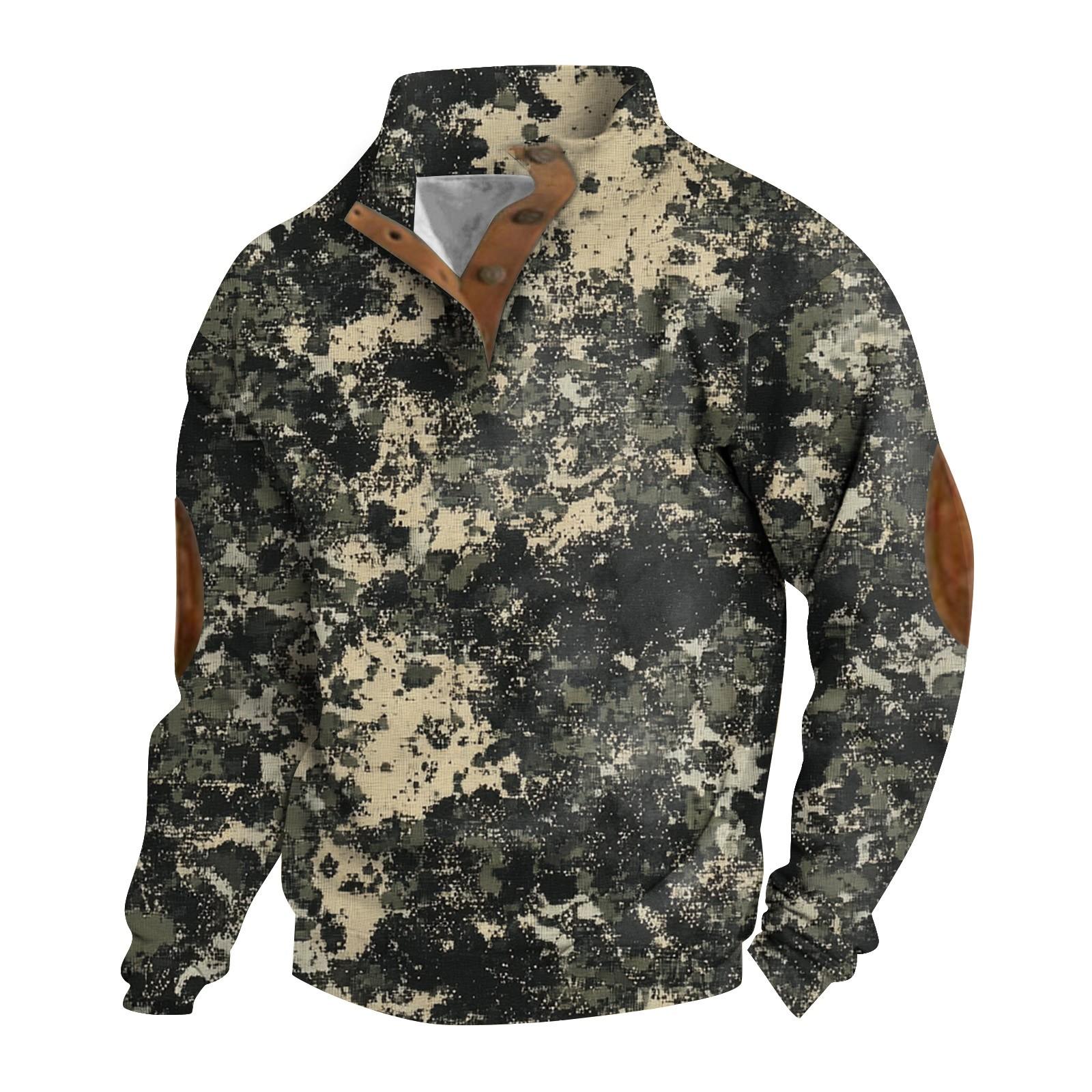 

Мужская толстовка с воротником-стойкой на открытом воздухе, повседневные свитера, топы XXXL