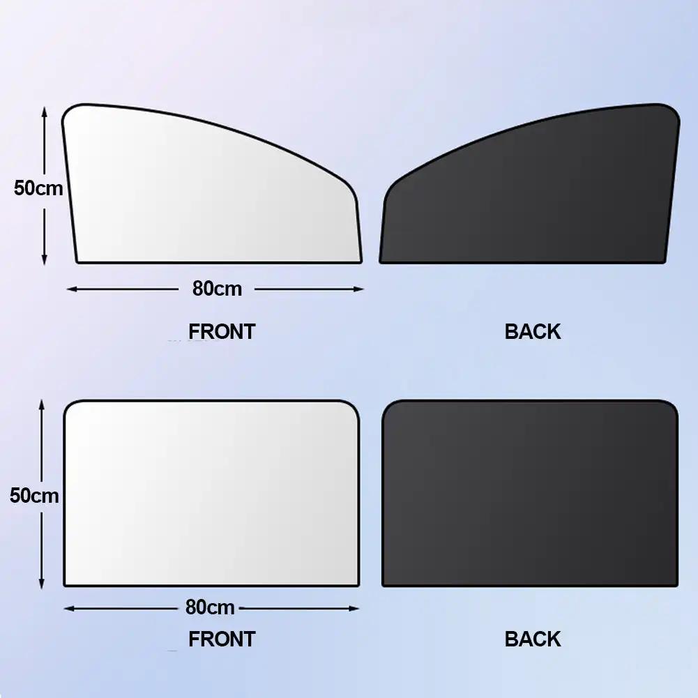 Magnetischer Sonnenschutz für Autofenster, UV-Schutz, Seitenfenster, Frontfenster, Heckfenster, Sichtschutz, Autozubehör