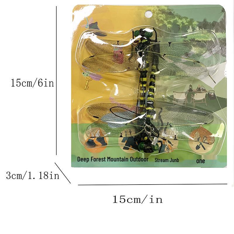 Large Dragonfly Mosquito Repellent Toy (12cm Wingspan) - Outdoor Simulation Model