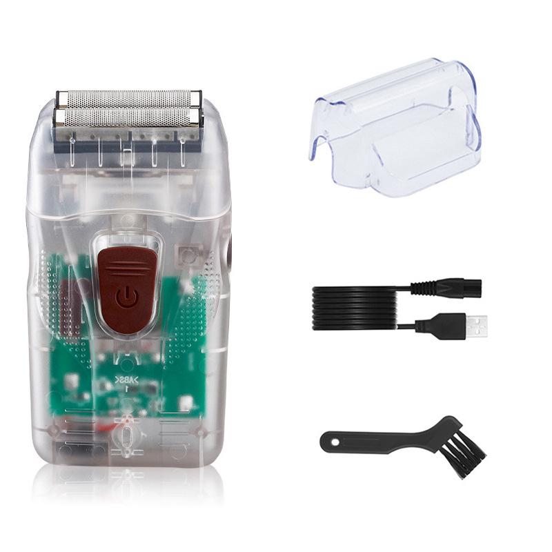 4D Double Head Reciprocating Electric Bald Head Shaver & Whitener for Men