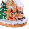 Christmas Gingerbread House Figurine Snow Resin Crafts Decor for