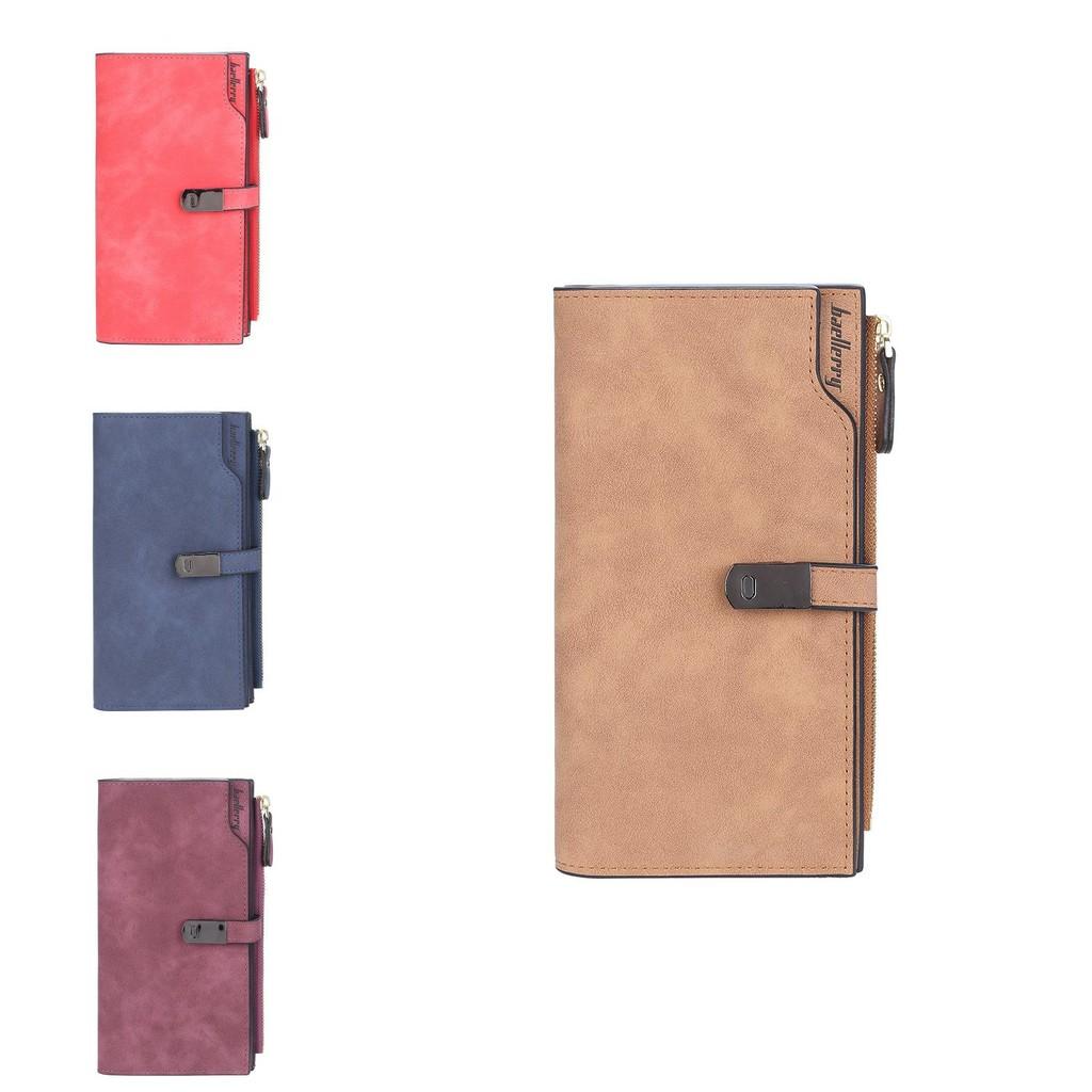 Crossborder Style Ladies Long Wallet With Solid Color Design And Letter Print