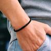 Minimalist Elegance Rope Bracelet Men Grade A 4mm Thread Braslet Homme Stainless Steel Buckle Pulseiras Masculina Armband Herren