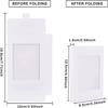 30pcs Foldable Creative Kraft Paper Box Wedding Favor Boxes Favour Box Paper Gift Box with Clear Window Rectangle White Box: 12.5x8.5x1.5cm