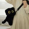 Kawaii Siamese Cat Shoulder Bag Soft Plush Backpack Creative Animal Lamb Crossbody Bag  Boys
