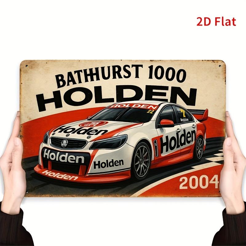 

Retro Racing Car Metal Tin Sign Bathurst Wall Art Iron Metal Decor for Bars Cafes Beach Houses Farmhouses N 20x30cm（7.8x11.8inch）
