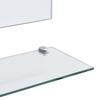 Wall Mirror with 5 Shelves Silver 100*60 cm