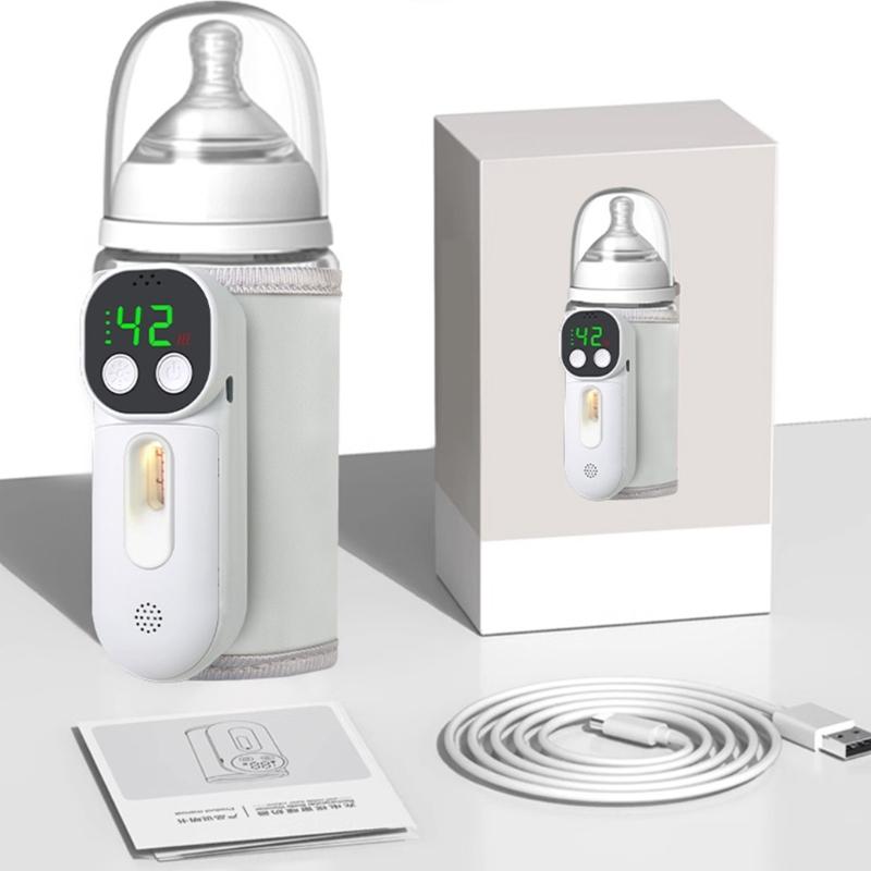 Cordless Milk Bottle Thermal Insulator With Voice Control 18W Fast Heating ABS Fabric Safe Design