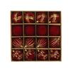 16PC 6CM Christmas Ball Red Green Velvet Flocking Christmas Ball DIY Pendant Decoration Home Christmas Party Decoration