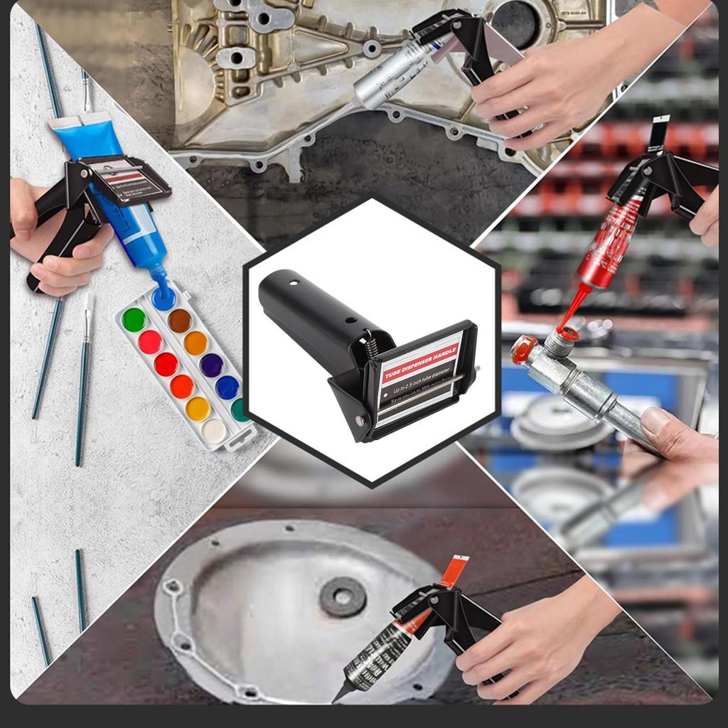 Multifunctional Car RTV Tube Extrusion Dispenser Tool For RTV Tube And Other Flexible Tubes Automotive Repair Maintenance Tools