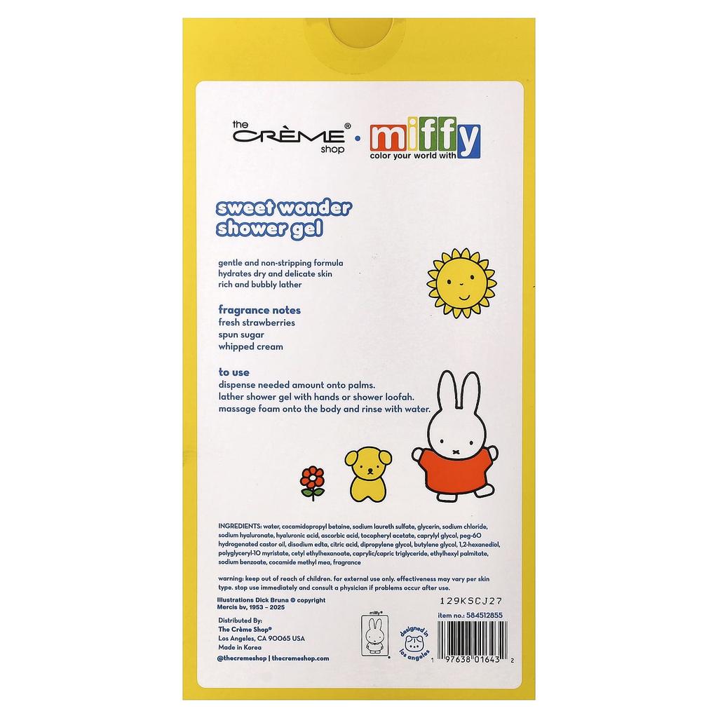 The Creme Shop, Miffy, Moisturizing Shower Gel, Sweet Wonder, 340ml (11.4 Fl Oz)