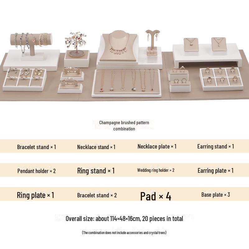 Jade Jewelry Display Stand for Earrings, Necklaces, and Bracelets