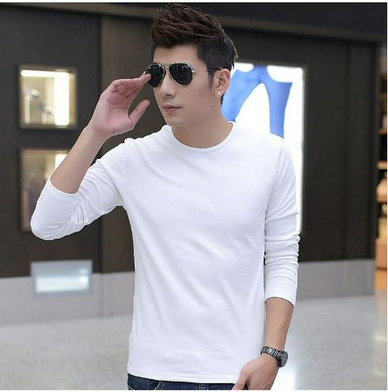 

Men s Youth Fleece-Lined Trendy Print Thick Winter Long Sleeve Round Neck Hoodie L