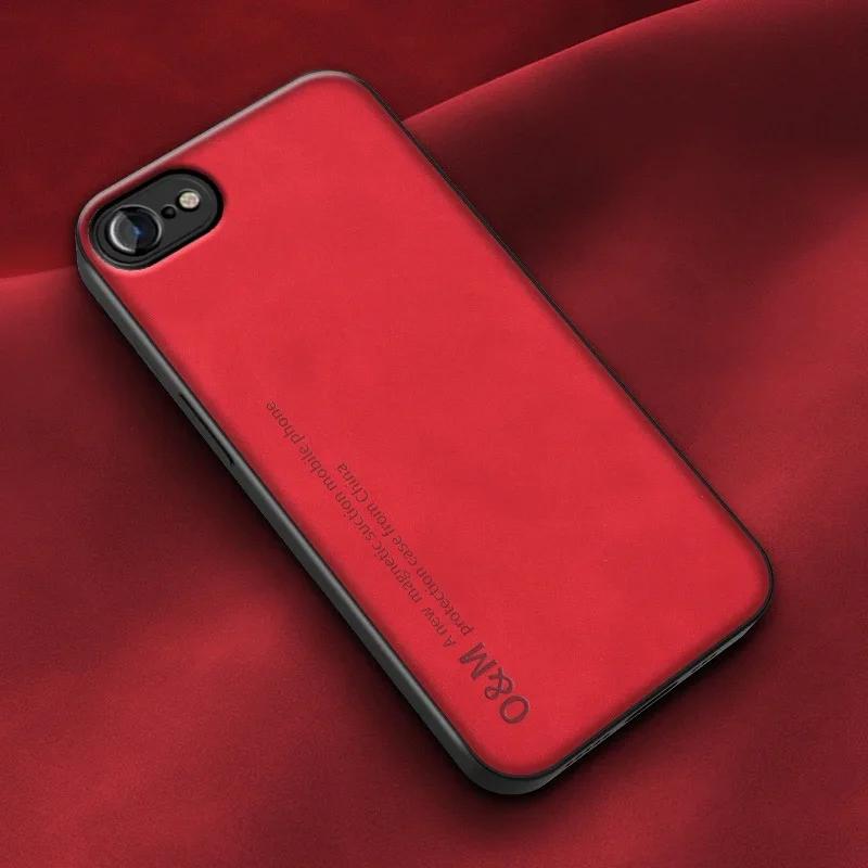

Luxury Magnetic Leather Case For iPhone 6 6S 7 8 Plus Back Cover Silicone Phone Case For iPhone 5 5S SE SE2 SE3 Coque For iPhone 5S