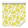 Cow Patches Wallpaper Cream and Yellow for Living Room and Bedroom 50x1000
