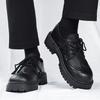 English-style Casual Casual Shoes Thick-soled Height-increasing Derby Shoes Simple Fashion Low-top Men's Shoes Zapatillas Hombre