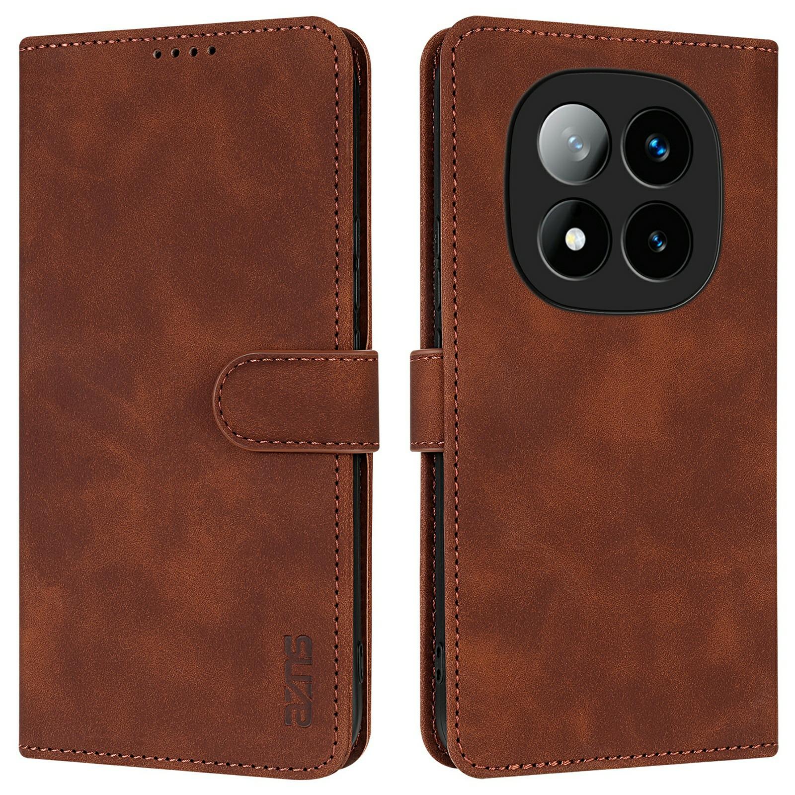 AZNS For Xiaomi Redmi Note 14 Pro+ 5G Case PU Leather Wallet Phone Cover A