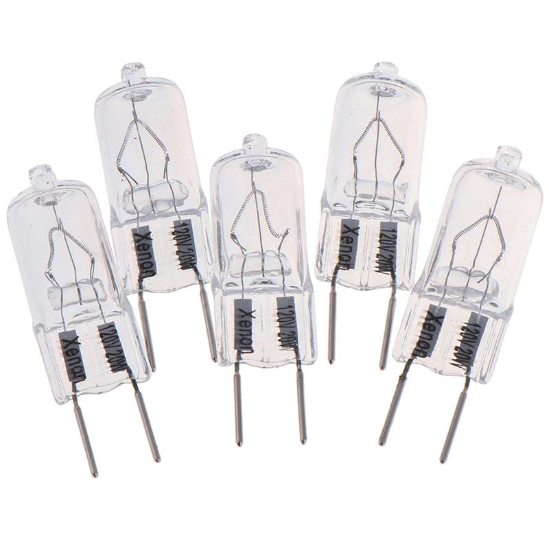 5Pcs G8 120V 20W Halogen Light Lighting Lamp Bulb Volt G8 Pin Halogen